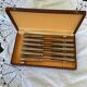 Set of 11 Apollonox table knives in a box