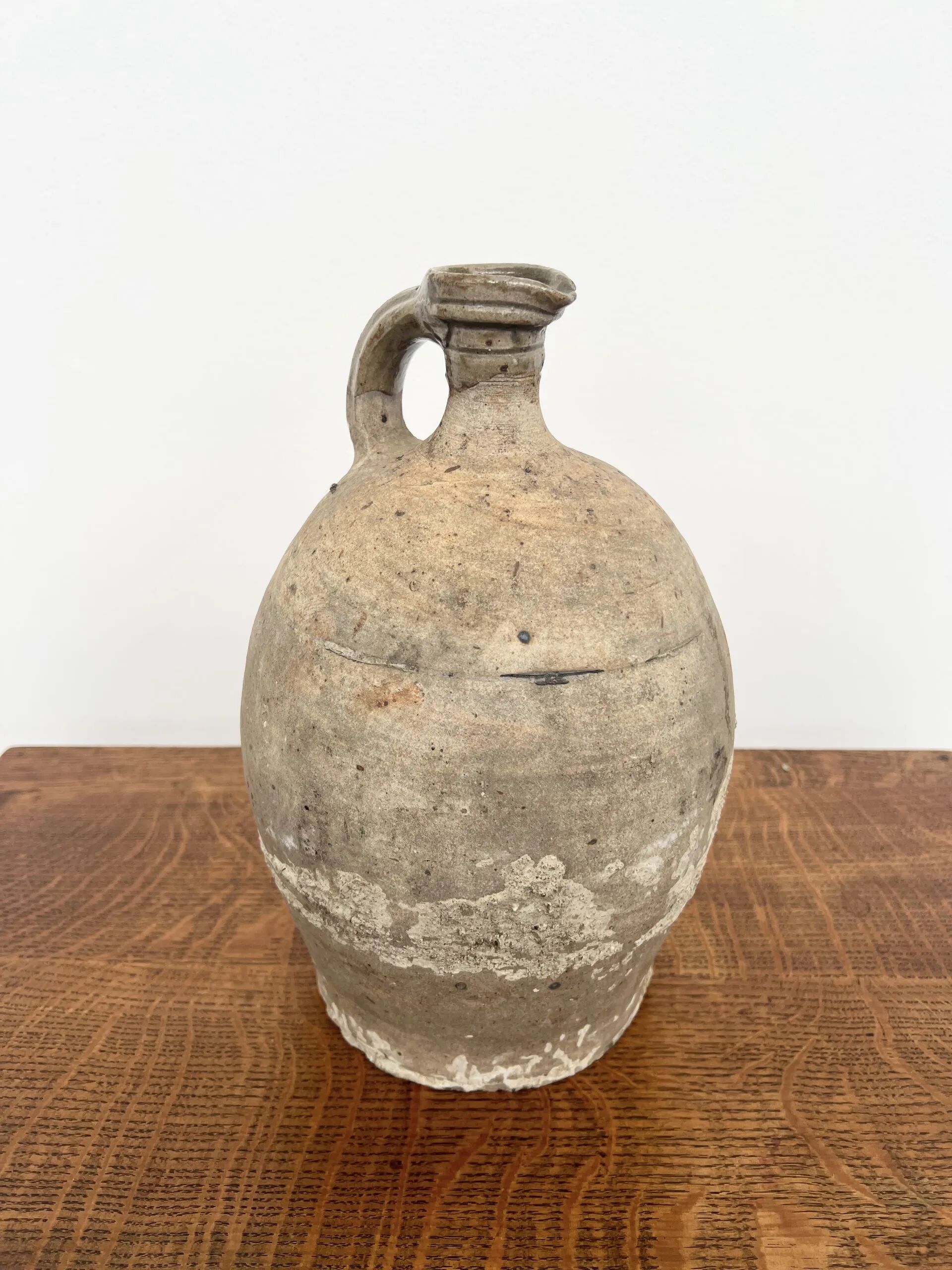 Antique raw terracotta jar