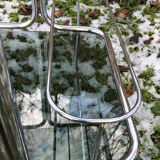 Smoked glass serving