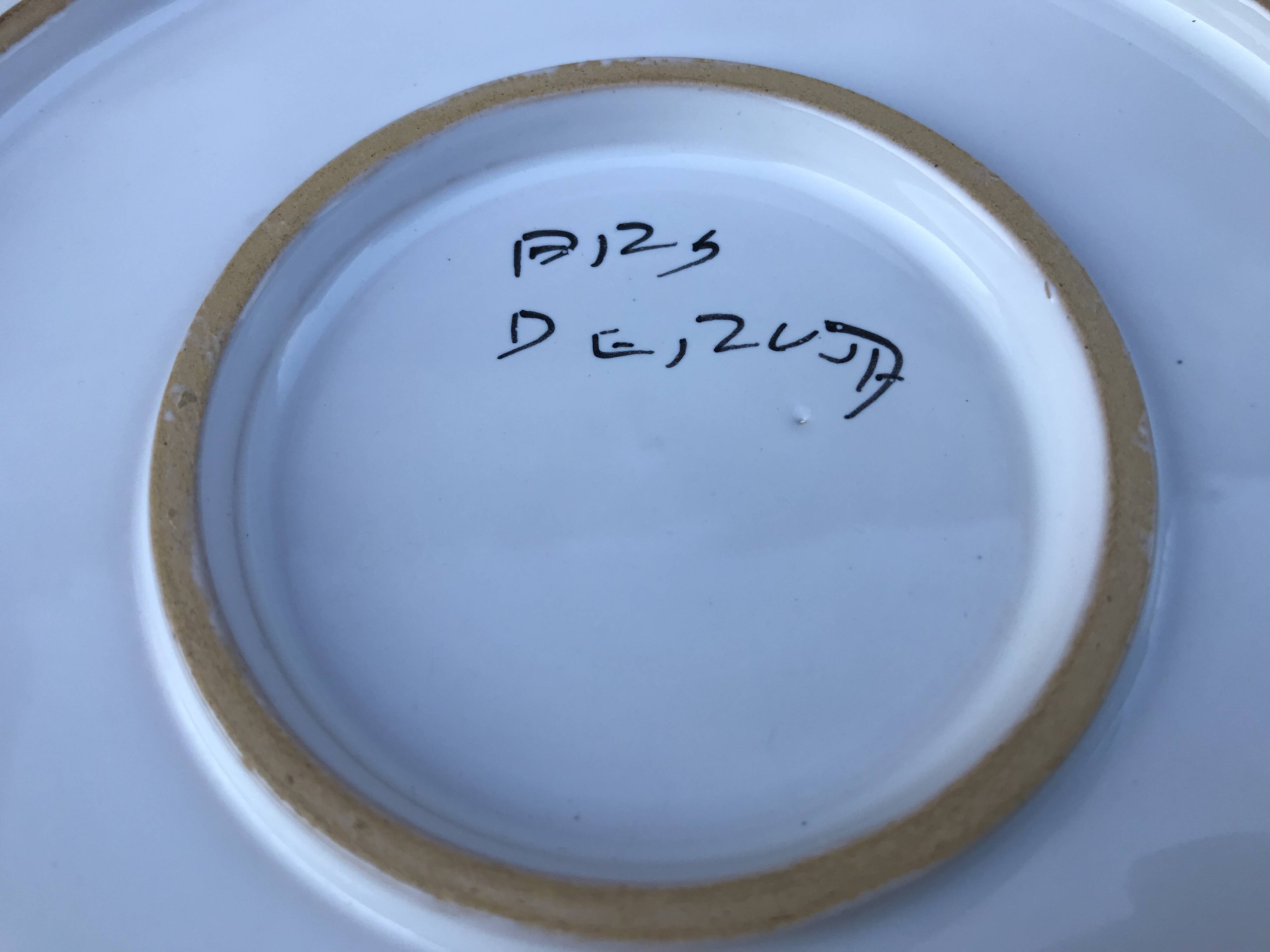 Déruta ceramic plate (Italy) Raphaelesque decoration