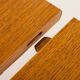 Danish Oak round dining table with one extension, 1970s