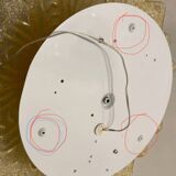 Lot de 2 plafonniers vénitiens en verre de Murano