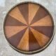 Late 19th century tripod pedestal table in wood marquetry