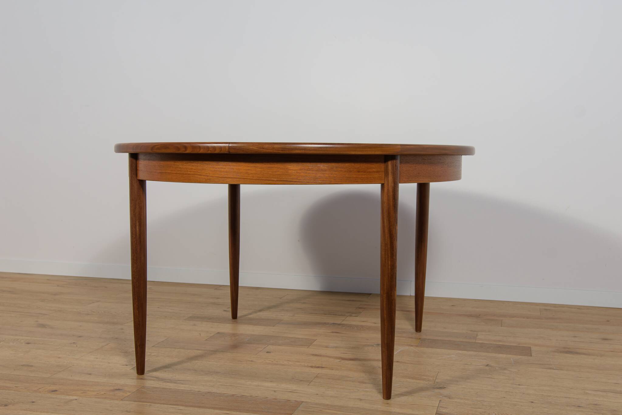 Mid-Century Teak Round Fresco Dining Table from G-Plan, United Knigdom.