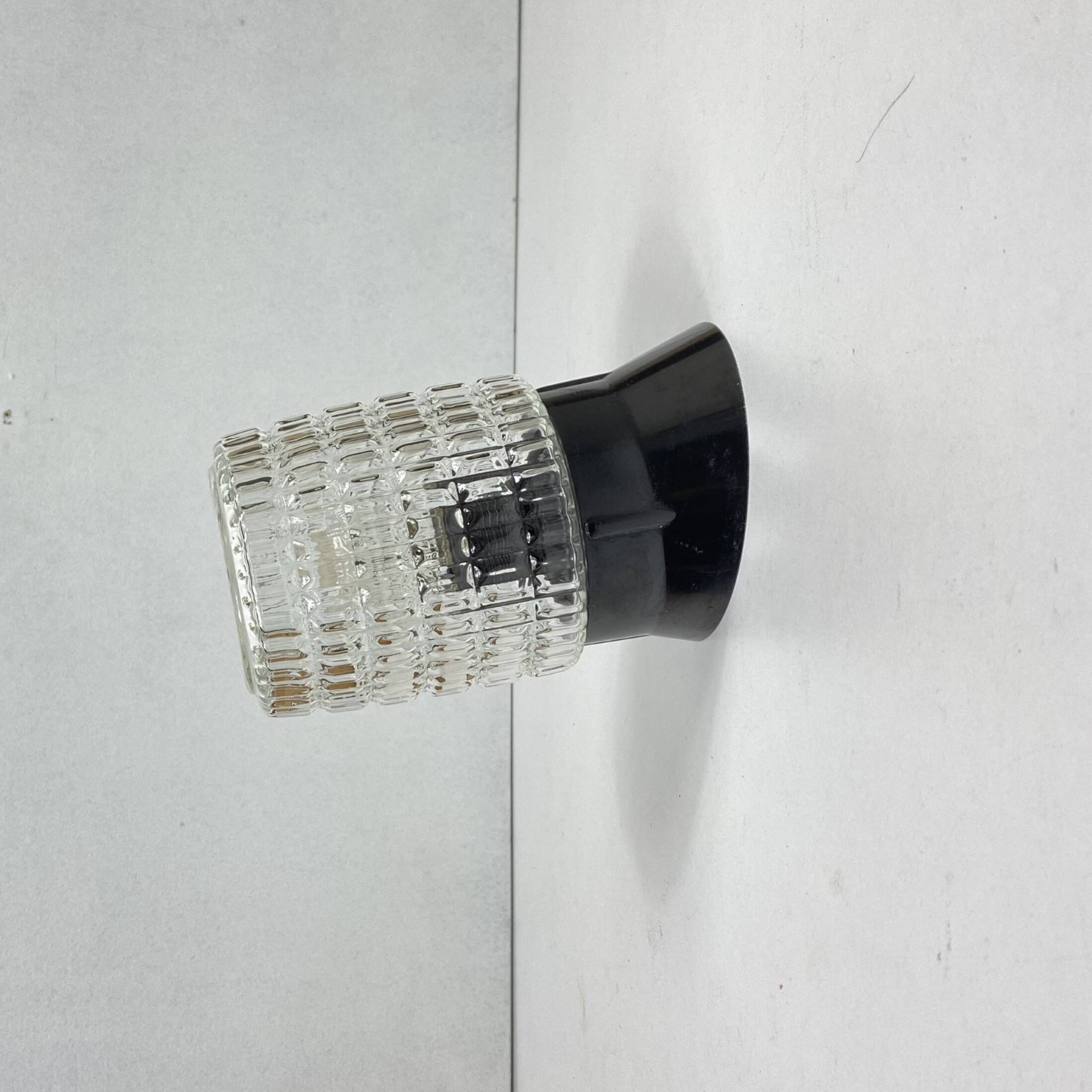 Small minimalist oblique wall light from the 70s 80s old light fixture LAMP-7139