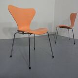 Danish 3107 Chairs by Arne Jacobsen for Fritz Hansen, 1994, Set of 2