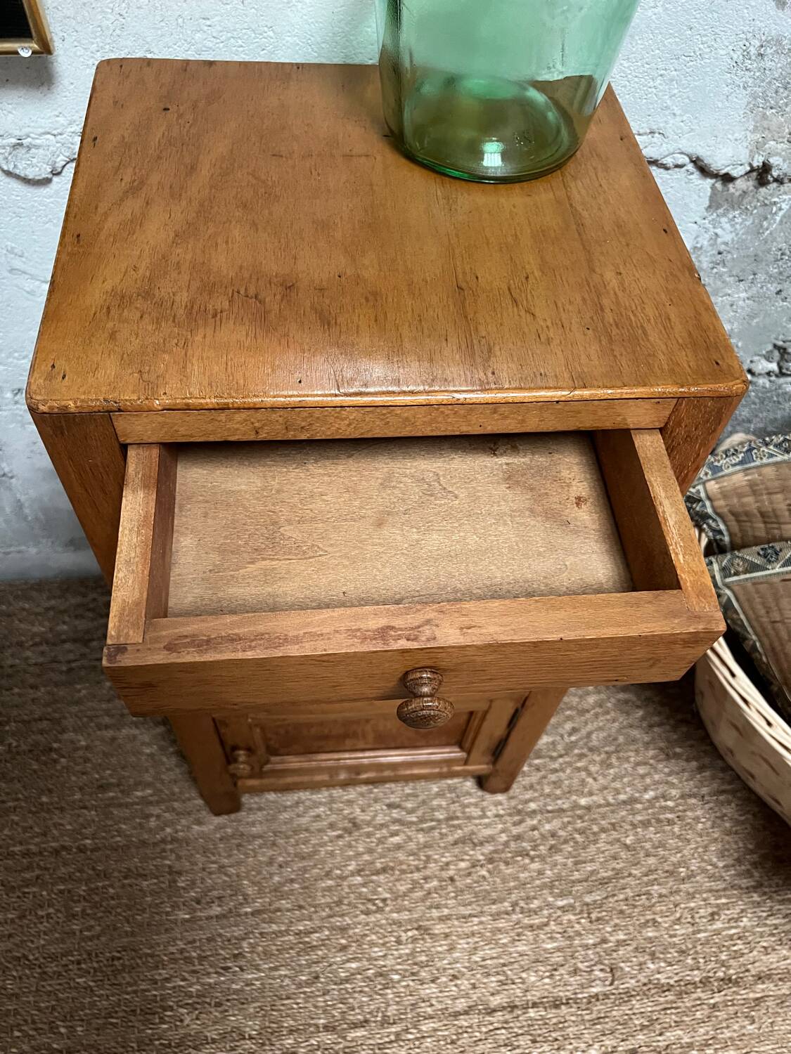 Honey bedside table from the 50s