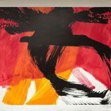 Composition. original lithograph signed by roswitha doérig.