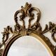 Baroque Style Oval Gold Mirror by Roberta Wood