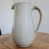 Glazed stoneware pitcher