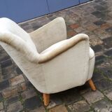 Organic year 50 glossy beige club Chair