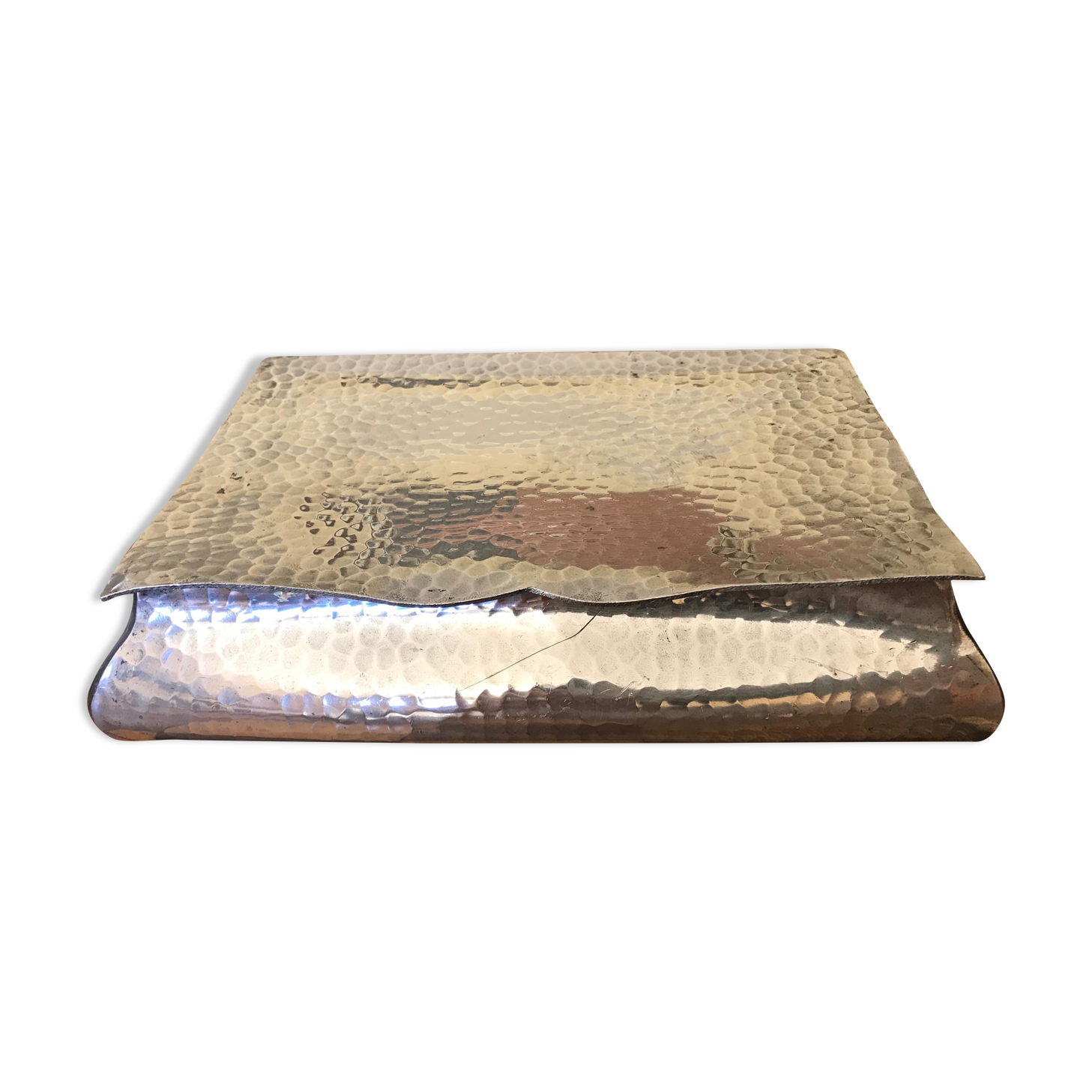 Hammered pewter cigar box from the 1930s
