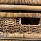 Storage unit, rattan chest of drawers