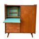 Vintage secretary cabinet with compass feet 1960