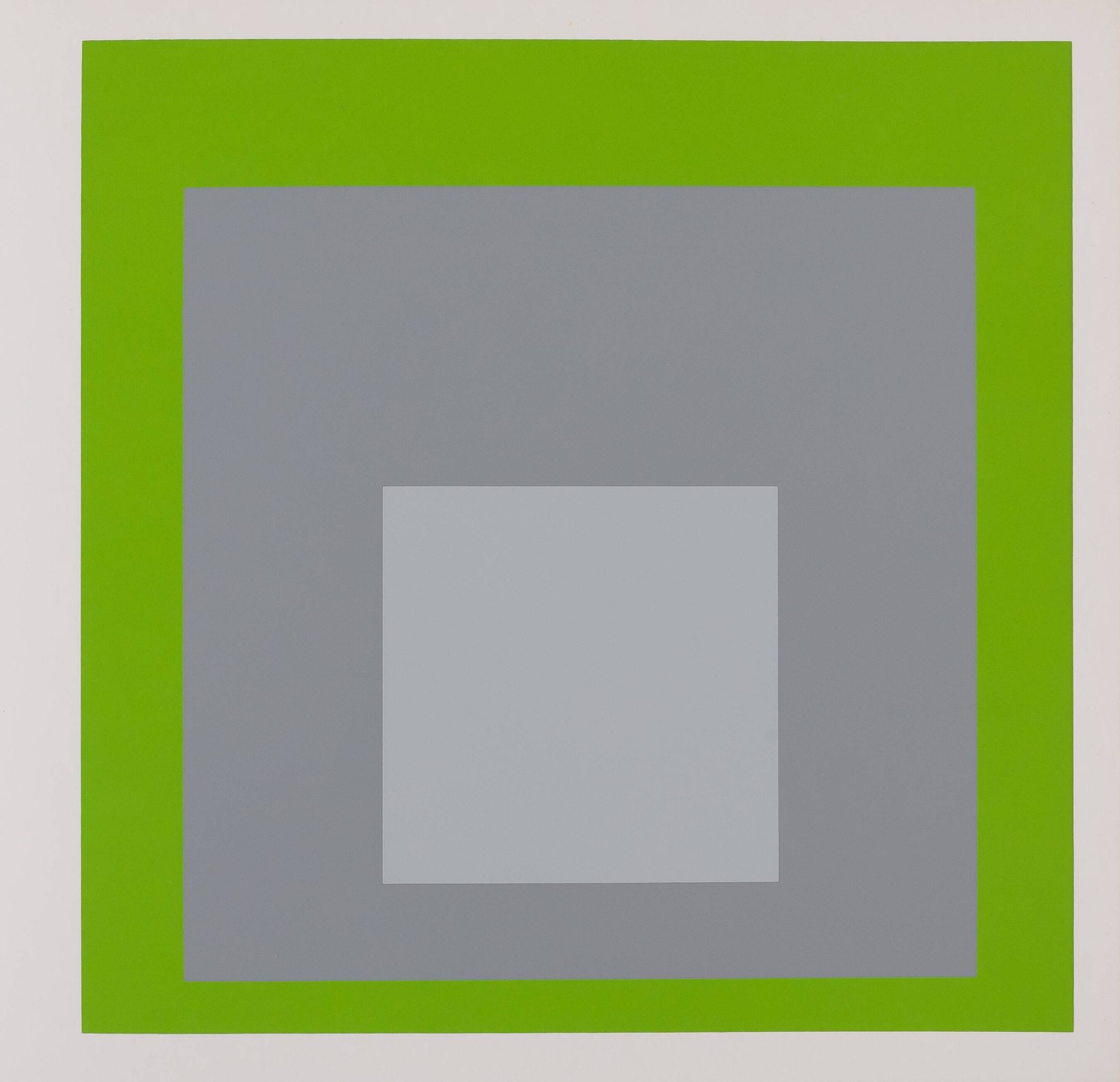 Josef ALBERS: Homage to the Square, White Marker - Colour Screen Print