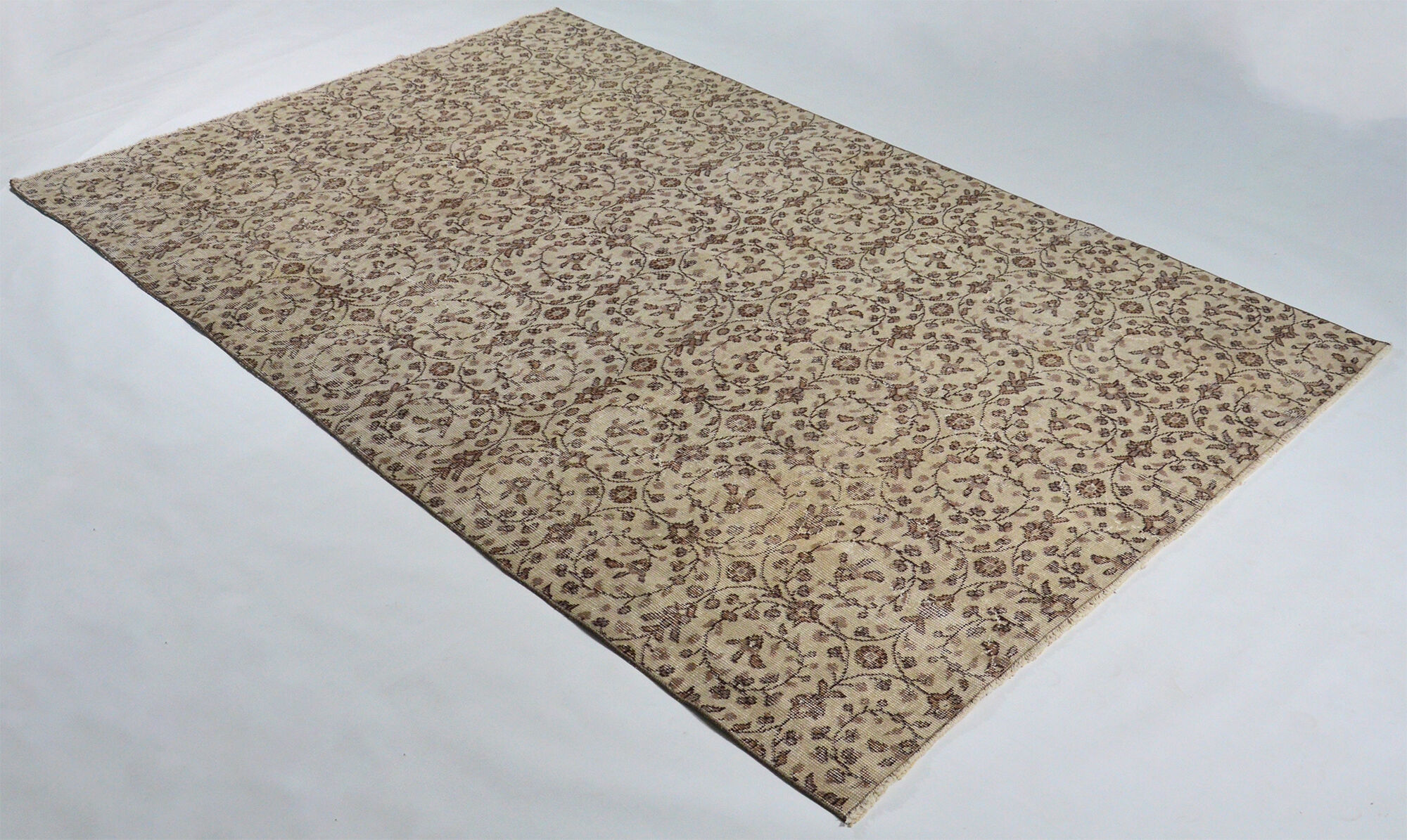 Anatolian handmade vintage rug 285 cm x 187 cm