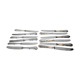 12 silver-plated knives mid-15th century