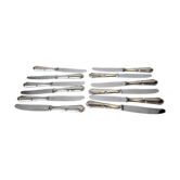 12 silver-plated knives mid-15th century