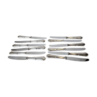 12 silver-plated knives mid-15th century