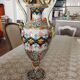 Large ornamental vase in Italian majolica (Molaroni)
