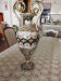Grand vase d'apparat en majolique italienne (Molaroni)