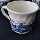 4 porcelain mug or tea cups Johnson Bros Coachings scenes