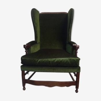 Fauteuil Bergère à oreille provençale style radassier époque Louis XVI 18ème siècle