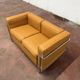 Original Cassina 2-seater Le Corbusier LC2 Cognac Camel leather IN NEW CONDITION!!