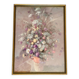 Vintage flower bouquet frame