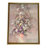 Cadre bouquet fleurs vintage