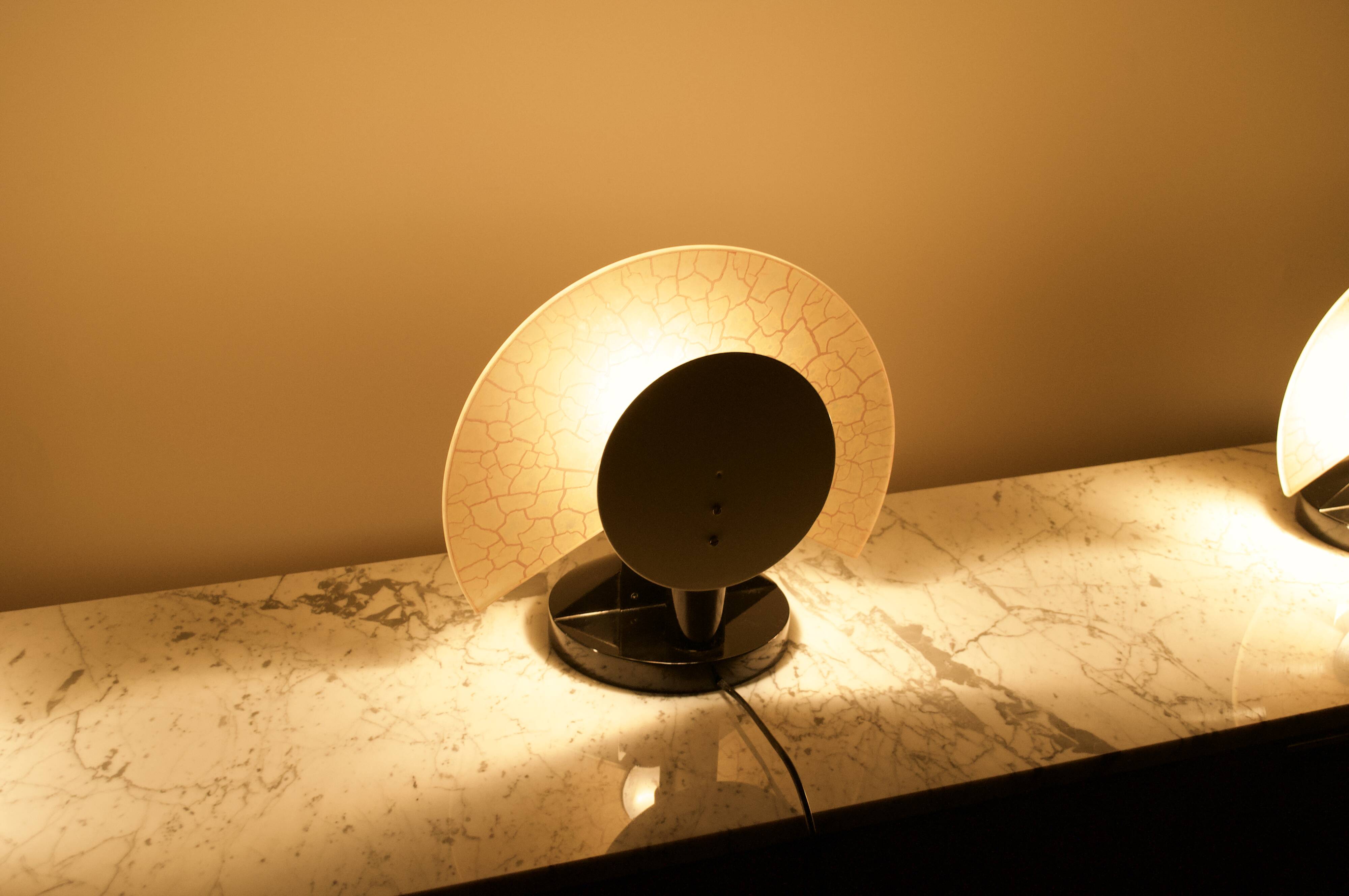 3 lampes italiennes modulables Murano années 80