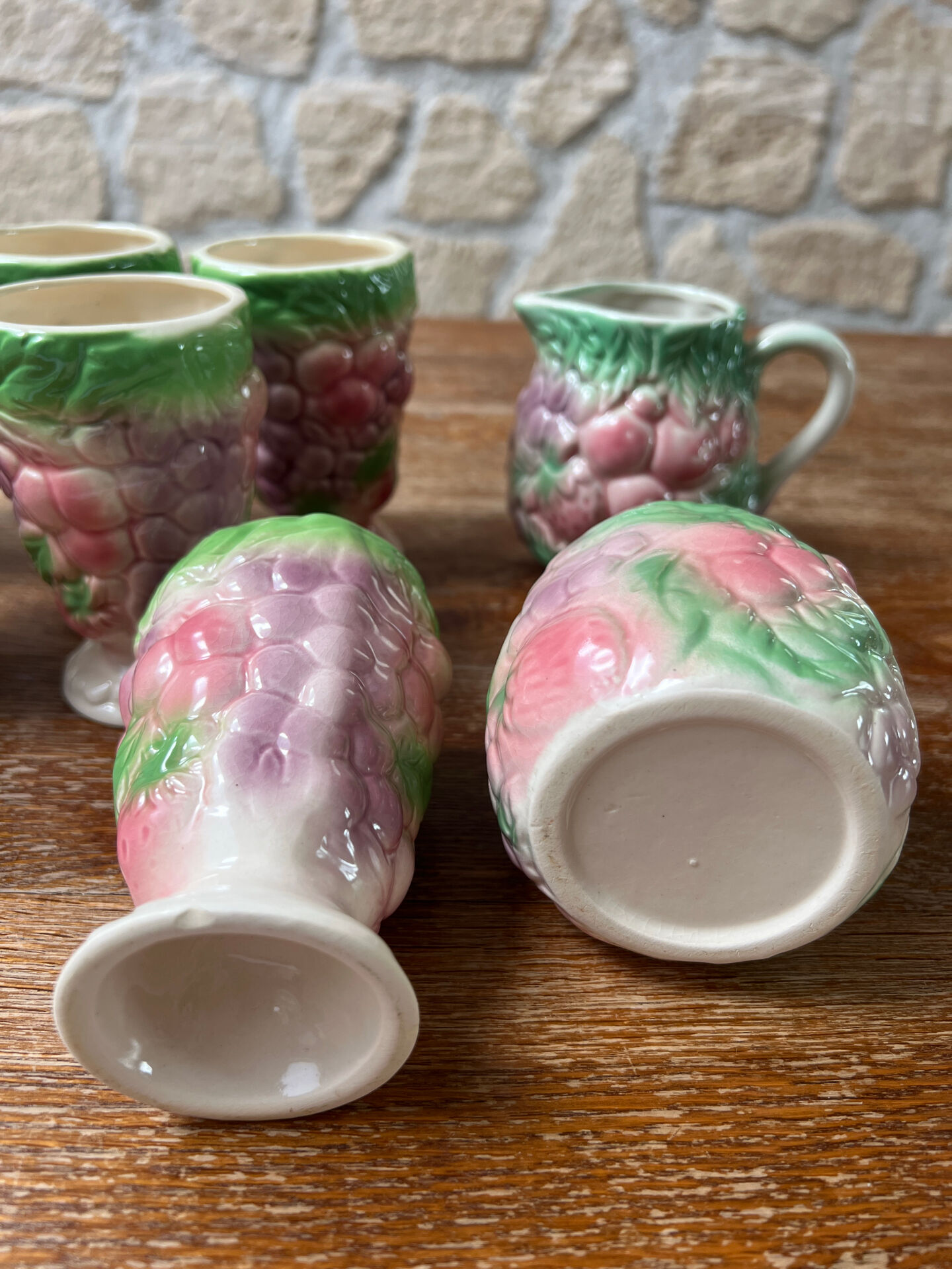 Mazagran coffee service in earthenware