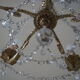 Bronze chandelier with crystal pendants – 5 lights