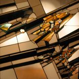 Modern stained glass window