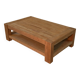 Coffee table in oak and oak veneer from Belgian manufacture