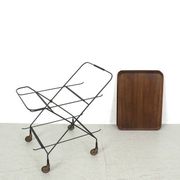 Teak and string cart by Jie Gantofta for Paul Nagel