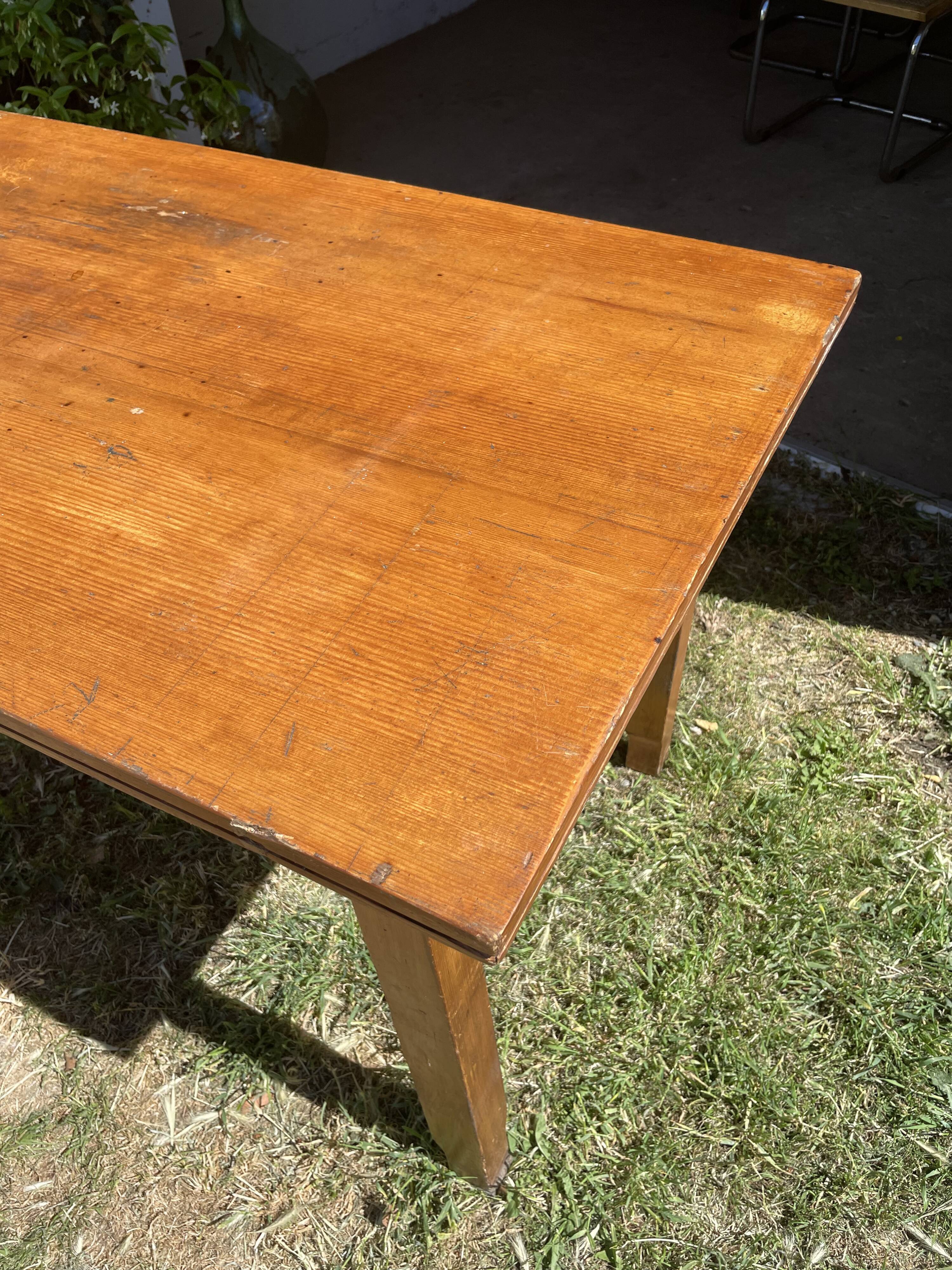 Vintage wooden dining table