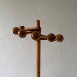 70s pine coat rack