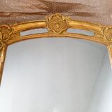 Carved wood mirror