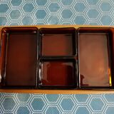 Set tray appetizer vintage Vereco France