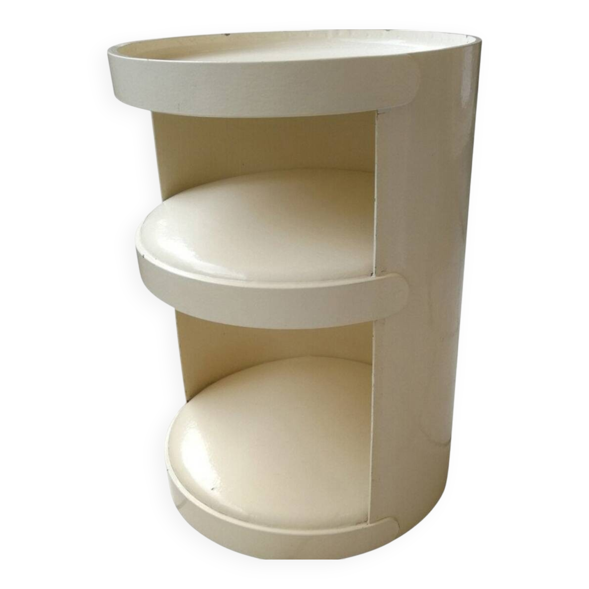 Vintage cardboard bedside table designed by Jean-Louis Avril from the 60s