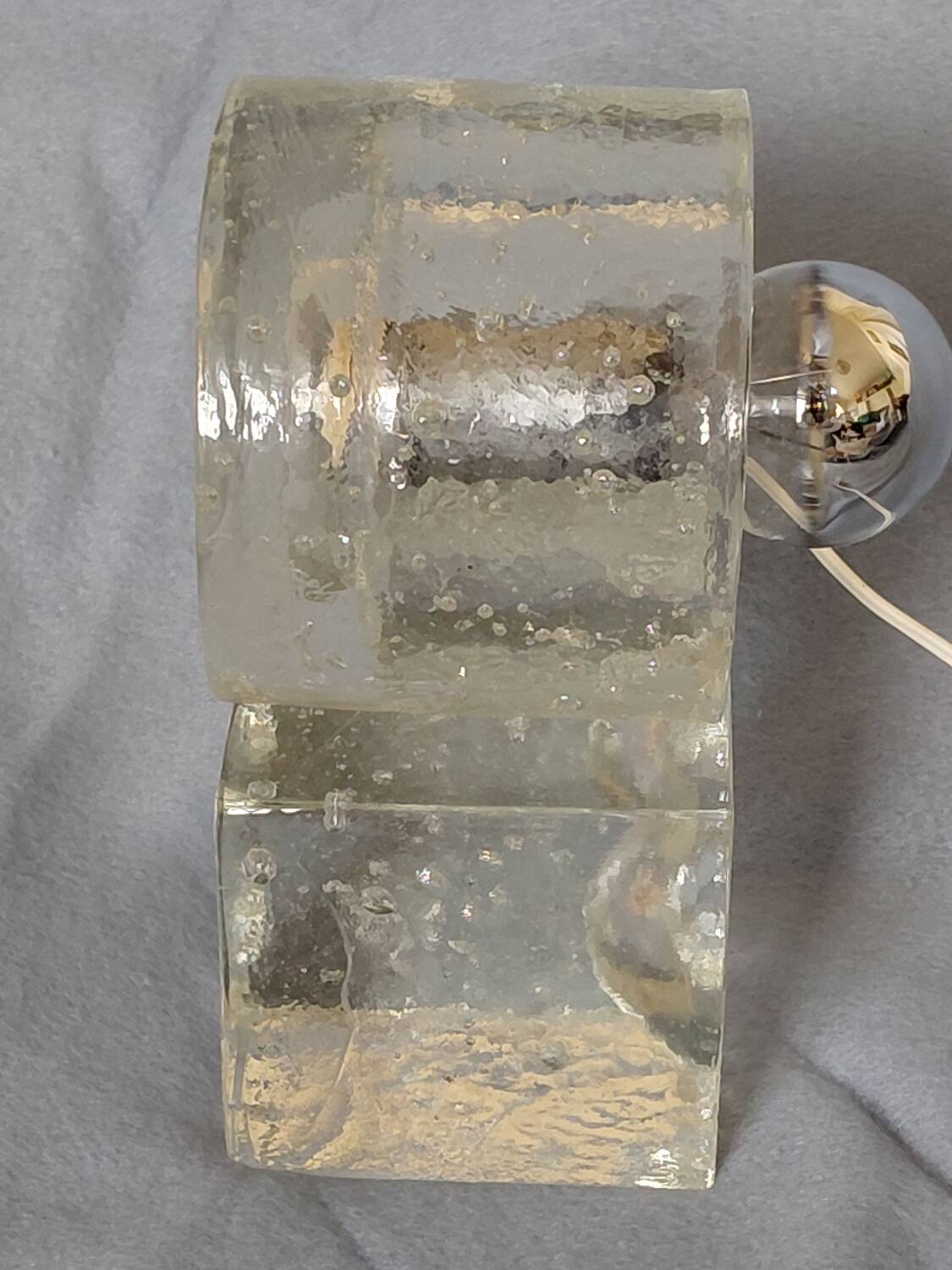 Albano Poli "ice block" table lamp