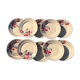 Set of 10 vintage flat plates in Lunéville earthenware