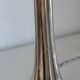 Art Deco table lamp from the 1920s–1930s — Tree trunk base in nickel metal