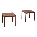 Pair of side tables in rosewood by Wilhelm Renz, 1960s