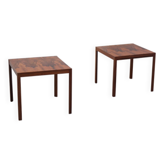 Pair of side tables in rosewood by Wilhelm Renz, 1960s