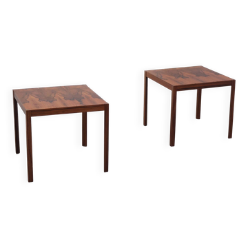 Pair of side tables in rosewood by Wilhelm Renz, 1960s