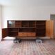 Large Simat high Scandinavian sideboard buffet