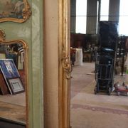 grand miroir doré Napoleon III au masque