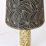 Rupert table lamp by Nikoll mid-century in brass tube and bubble glass, Austria, 1950s.